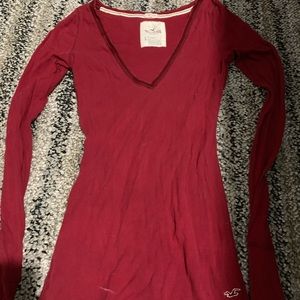 Hollister Stretch long sleeved V-neck